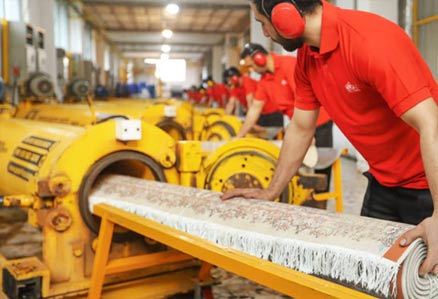 خشک کردن فرش در قالیشویی الهیه